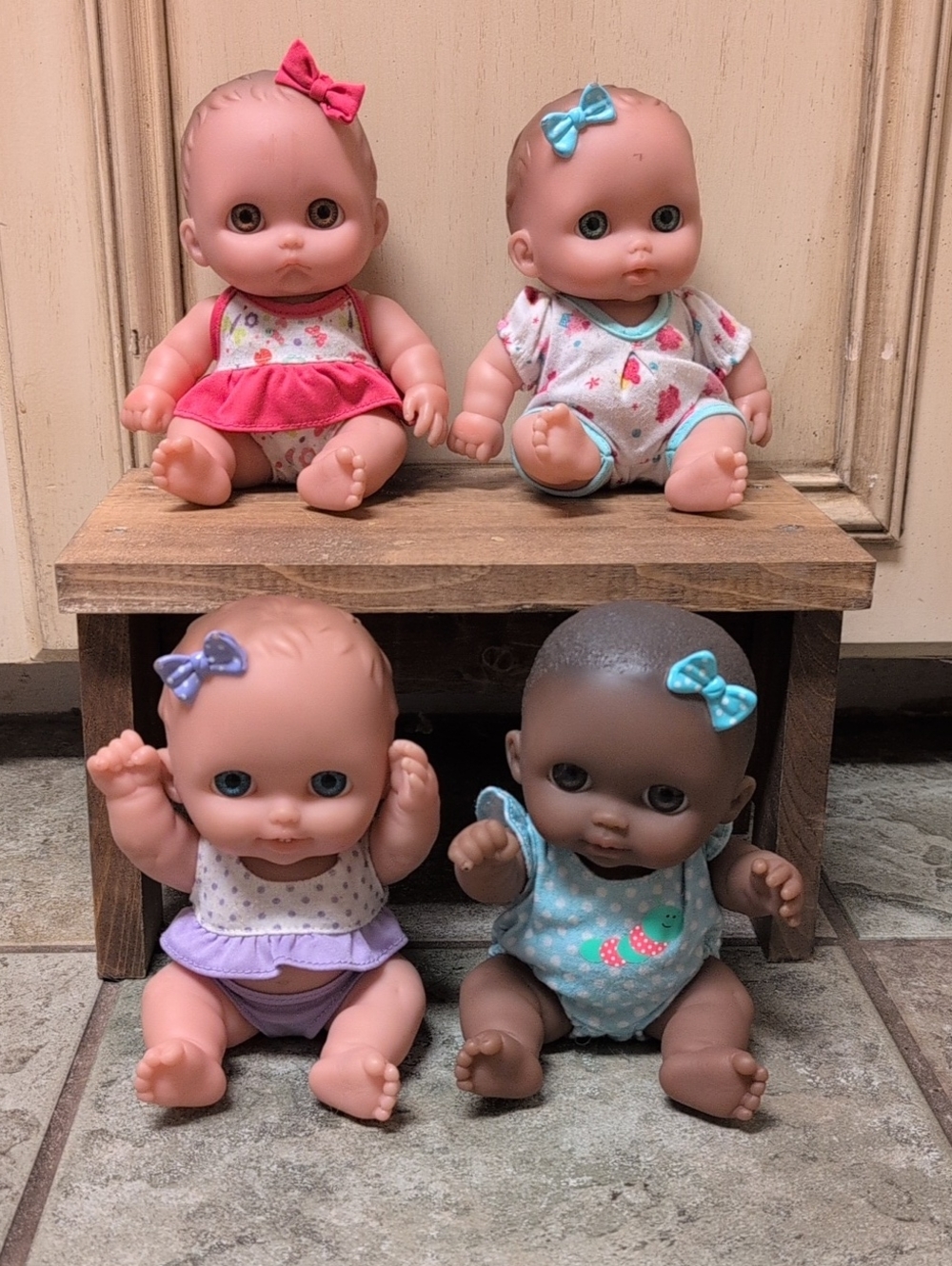 Assorted Baby Doll Set - Pink, Blue, Purple, Teal